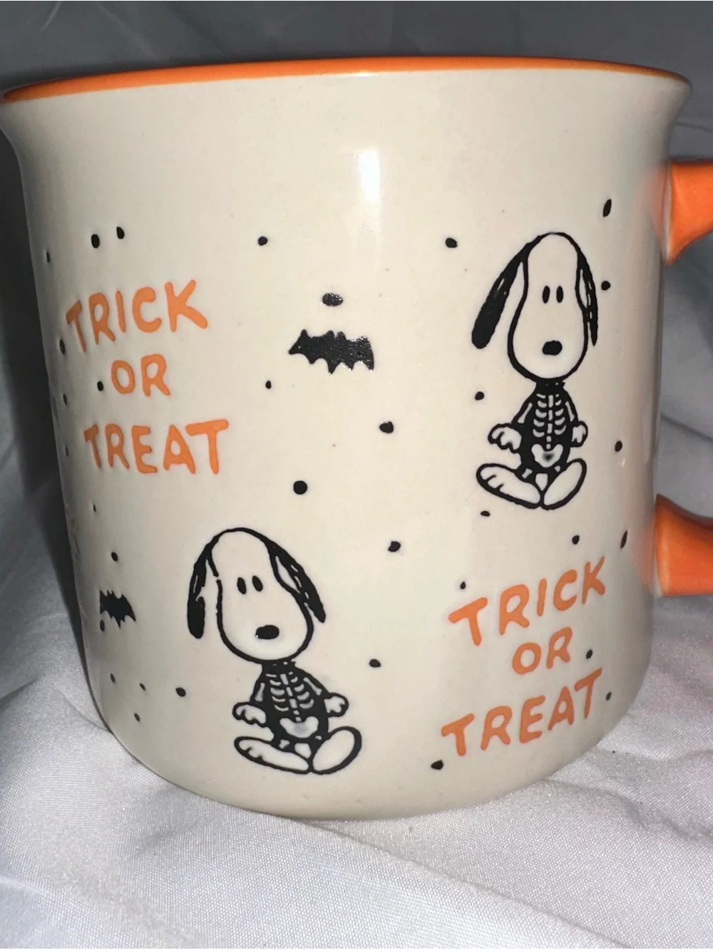 Peanuts Snoopy Halloween Trick or Treat Skeleton Mug 2020